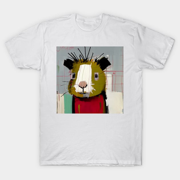 Funny Cartoon Guinea Pig T-Shirt by kansaikate